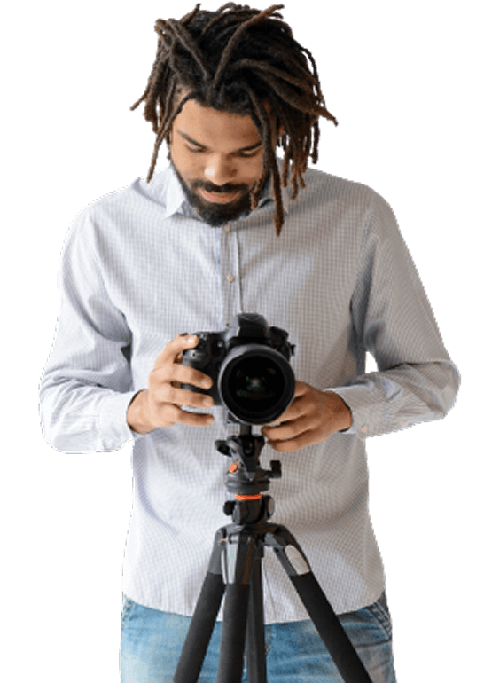 Photographer with camera